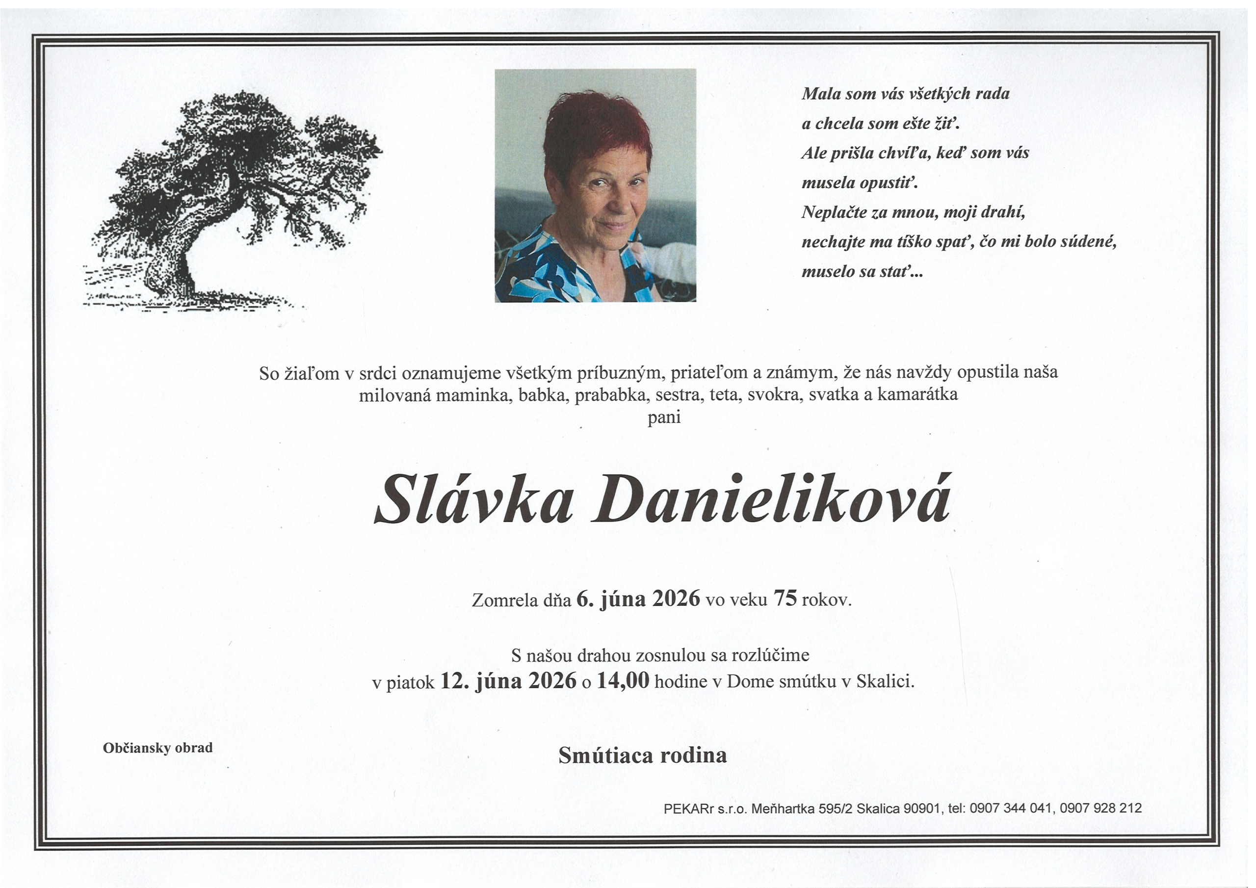p. Danieliková parte